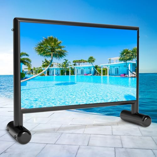 Inflatable Projector Screen, 16ft PVC Upgraded Inflatable Movie Screen Outdoor Airtight Design with 600W Air Pump for Outdoor/Indoor - Does Not Require Continuous Inflation