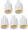 tuwiwol 5 unids/set transforma la configuración de iluminación con adaptadores de enchufe E27 y G24 Base de lámpara ABS, G24-E27 cuatro agujas