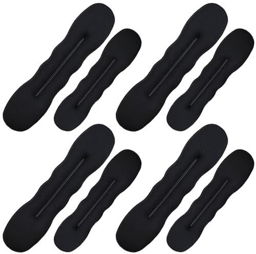 8 Stück Haarknotenformer, Haarbonut, Haardreher, Schwammdreher, Haarstyling-Zubehör, Hochsteckfrisur-Zubehör, Hochsteckfrisur-Werkzeuge, Dreher für Frauen und Mädchen (4 groß + 4 klein)