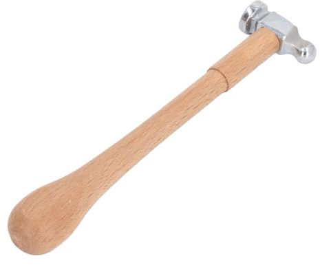 Mini Martillo de Orfebrería y Joyería con Cabeza de Bola de Acero de Alto Carbono y Mango Ergonómico de Madera