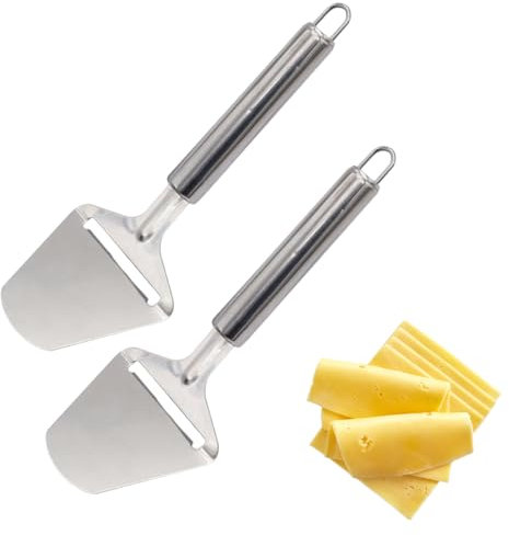 IKOPFLN 2 PCS Coupe-Fromage Couteaux à Fromage en Acier Inoxydable, Râpe à fromage, Coupe fromage, Pour Fromage Dur et Légumes Durs