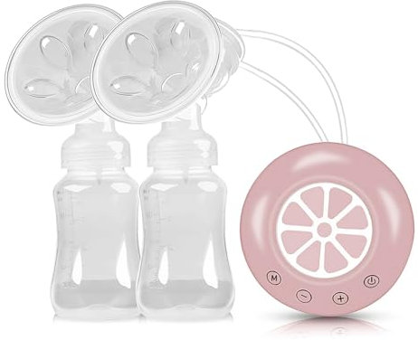 Safe Portable Rechargeable Electric Breast Pump, Breast Pumps & Accessories, Electric Breast Pump Hands Free, Multiple Power Supply Modes Breast Pump Electrical (Pink)