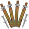 HOMSFOU 8pcs Expansion Bolts Fastener Tie Downs for Concrete Drywall Zinc Plated Masonry Anchor Wall Anchors Heavy Duty