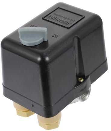 Gadpiparty 20a Luftkompressor-druckregelventil Spannung Strom Bis Psi Druck Anschlüsse Metall Kunststoff Schwarz
