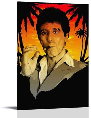 Scarface (1983) IMDB Top 250 Movie Poster Poster Dekorative Malerei Leinwand Wandkunst Wohnzimmer Poster Schlafzimmer Malerei,Wandkunst Bilddruck Moderne Familienzimmer Dekor 12x18inch(30x45cm)