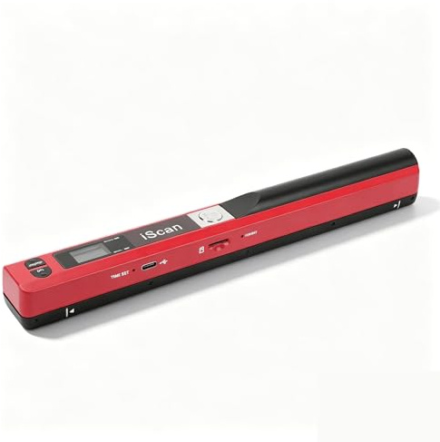 Sxhlseller Tragbarer A4-Handdokumentenscanner, 900-DPI-Bildscanner mit 3 Auflösungsmodi und USB-Kabel, Unterstützt JPEG PDF für Zuhause und Büro