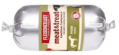 Fleischeslust Meat und Treat Pferd, 5er Pack (5 x 200 g)