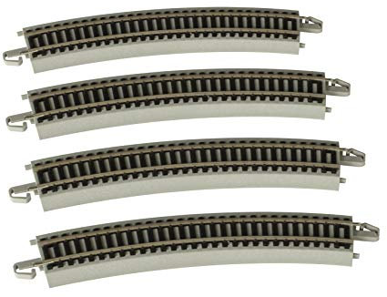 Bachmann Züge Schnappverschluss E-Z Track 22 Radius gebogen Track (4/Karte)