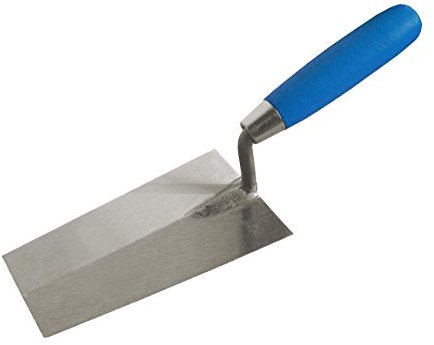 Con: P cp781118 quadratisch Maurerkelle mit Schwanenhals, silber/blau, 180 mm