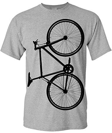 T-Shirt: Fixie Bike - Fahrrad Geschenke für Damen & Herren - Radfahrer - Mountain-Bike - MTB - BMX - Fixie - Rennrad - Tour - Outdoor - Sport - Urban - Motiv - Spruch - Fun - Lustig, S, Grau Meliert