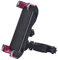 thb Richter 360° Drehbarer Handyhalter für Fahrrad Smartphone mit 3,5-6,5 Zoll Bildschirm Handy Halter Handyhalterung an Fahrradlenker 360-Grad Drehen (Schwarz mit Pink)