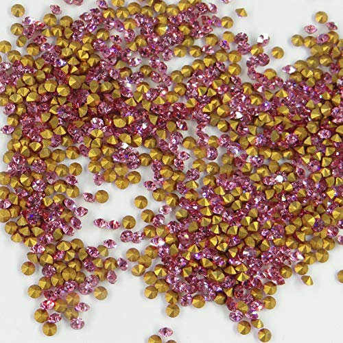 1100 PP13 R *** 80 Brillantes Swarovski Fondo cónico 2 mm Rosa