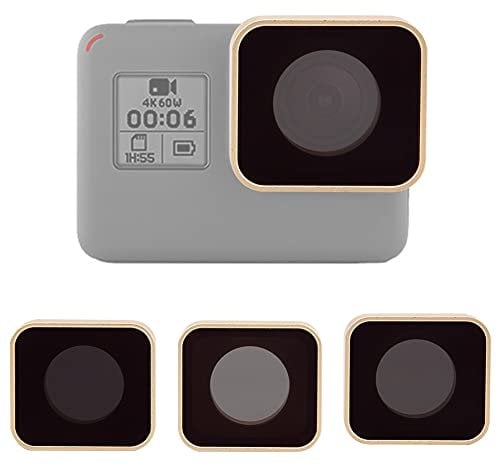 ND-Filtersatz für 5 6 7, ND8 + ND16 + ND32 Neutralfilter aus optischem Glas, Sportkamera-Fotozubehör