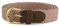 Streeze Cintura Donna Elasticizzata Intrecciata in Tessuto. 5 Taglie. Cintura Donna Intrecciata 25mm con Fibbia Dorata (Rosa, XL)