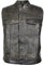 EURO STARS Rocker Biker Lederweste Cracker mit Reißverschluss, Herren Jeans Lederkutte, Motorrad Lederweste, Biker Lederkutte, Clubweste, Chopper kutte, Rockerweste, Kutte (6XL, Cracker Brown)
