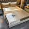 Chickw1 Satin Seide Spannbetttuch, Einfarbig Spannbetttuch Boxspringbett, 100% Polyester Weiche Spannbettlaken Matratzenschoner für Bettw Sche, Steghöhe bis 36-40cm (Golden,180x200x40cm)