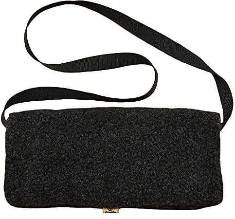 SamWo,Schafwoll-Muff aus natürlicher Schafschurwolle mit Baumwollkordel (anthrazit XL)