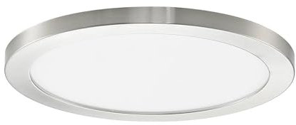 PRIOS LED Deckenleuchte Aureka (Modern) in Alu aus Aluminium (1 flammig,) - Lampe Deckenlampe Wohnzimmerleuchte