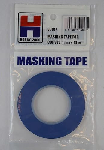 HOBBY 2000 Ruban de masquage de précision pour faire des courbes - 4 mm x 18 m - 1 paquet - 80017