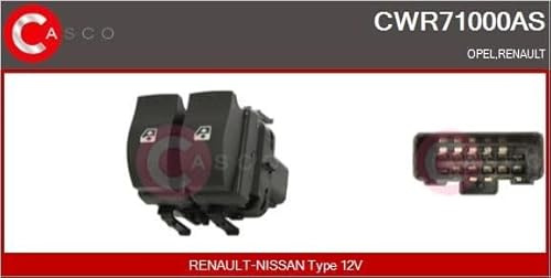Casco CWR71000AS Schalter Glasheber Renault Group