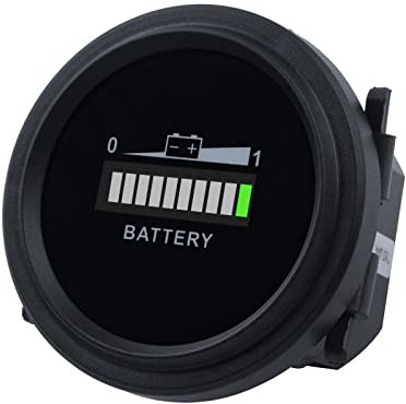 Runleader 12V bis 24V, 36V, 48V bis 72V LED-Batterieleistungsanzeige, Batterielade- und Entladeanzeige, anwendbar auf Blei-Säure-Batteriebetriebene Golfwagen-Gabelstapler-Rasenmäher