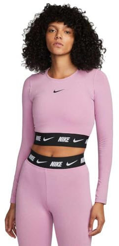 Nike Maillot Crop Femme Maillots M/L Rose M