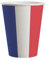 Gobelets - lot de 8 - Tricolore