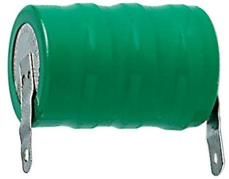 Pacco batteria Ni-Mh, 4,8V 250mAh, linguette a saldare