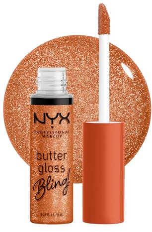 NYX PROFESSIONAL MAKEUP Butter Gloss Bling Lip Gloss, Non Sticky and Shiny Vegan Lip Makeup - Pricey