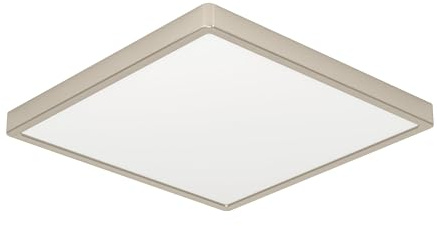 EGLO LED Deckenleuchte Fueva 6, quadratische Deckenlampe | Aufbaulampe aus Metall in Silber und Kunststoff Weiß, Deckenbeleuchtung warmweiß-kaltweiß, 39x39 cm