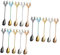 Alipis 15 Piezas Cuchara De Acero Inoxidable Cuchara Sopera Navidad Cuchara De Miel Cuchara De Té De Navidad Cucharas Navideñas Para Mezclar Cuchara Coleccionable Cucharas De Aceitunas