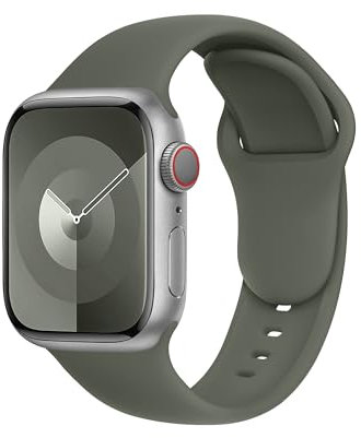 DONEGANI C1 for Apple Watch Strap Ultra 2 Se 10 40mm 44mm 46mm 42mm 45mm 41mm 38mm 49mm Series 10 9 8 7 6 5 4 3 Band Women Men Sport Silicone Army Green