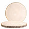 HERZONE 2pcs Paulownia Holzscheiben 30-35cm Holzscheiben zum Basteln,Dicke ca.14mm Polierte Holzplatte Rund aus Natürlichem Paulownia-Holz (2)