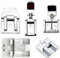 Lot de 5 pieds presseurs invisibles pour fermeture éclair pour machines à coudre domestiques Brother Singer Janome