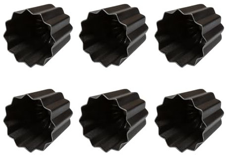 6 stampi da forno antiaderenti per torte Canneles in lega di alluminio per muffin pratici dessert Bakewares per uso quotidiano