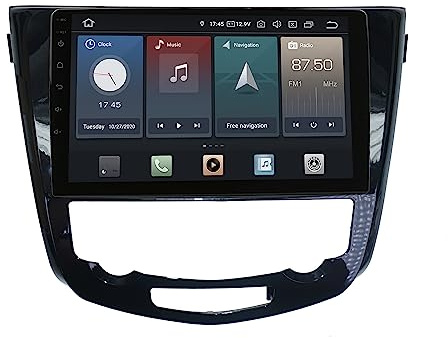 Für Nissan X-Trail Qashqai 10 Touch Android Autoradio GPS CarPlay (Auto-Klima)