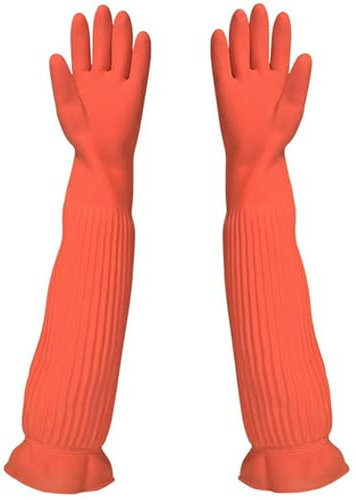Generisch Lange Gummihandschuhe, wiederverwendbare Reinigungshandschuhe, Küchen-Geschirrspülhandschuhe, wasserdichte Gummi-Haushaltshandschuhe für Hausgartenmalerei