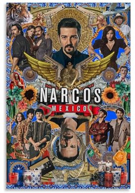 CHCHLINTD Narcos Mexico Fanart Poster Dekorative Malerei Leinwand Wandkunst Wohnzimmer Poster Schlafzimmer Malerei,Wandkunst Bilddruck Moderne Familienzimmer Dekor 08x12inch(20x30cm)