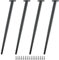 LJMbed 4er Set 60cm Schwarze Metall möbelfüße – Sofabeine, Schrankbeine, Tischbeine inkl. Schrauben – Perfekt für Sofas, Tische, Betten, Couchtische und mehr.