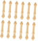 DIKACA 12pcs Miniature House Furniture Handrails Wooden Railing Set for Model Making
