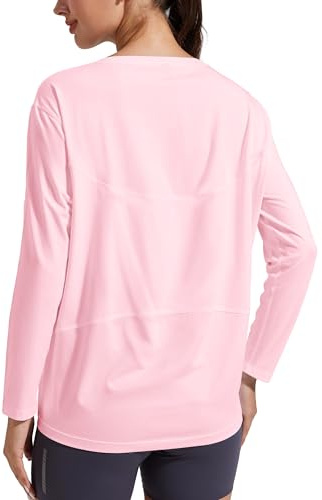 Pioneer Camp Damen Langarmshirt Sport Baumwollmischung Lockeres Fitness Top mit