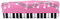 Trousse à crayons créative fantaisie pour étudiant, carré en tissu Oxford à une seule couche, boîte à musique, papeterie scolaire, étui en tissu Oxford, rose
