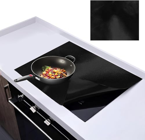 Large Induction Hob Protector Mat, Silicone Induction Hob Cover(Magnetic), Silicone Induction Hob Protector Mat Induction Cooktop Scratch Protector (52 * 78CM)