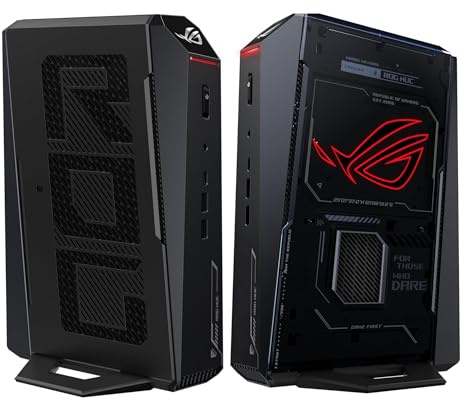 Borffinally NUC ROG NUC (2025) Gaming Mini PC Intel Core Ultra 7 255Hx, 32GB DDR5 RAM, SSD NVMe 1TB, GPU GeForce RTX 5060, Thunderbolt 4, Triple-Fan Cooling e ARGB Lighting