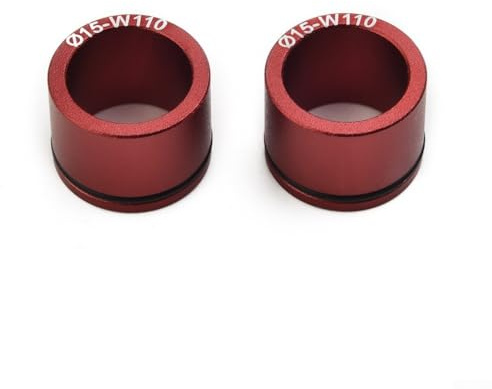 Jotekonoby Schnellspannachse für Fahrräder, Gabelhalterung für Auto-Dachträger, kompatibel mit 100/110 mm Standard mit 5 x 100 mm, 15 x 1, 15 x 100 mm, 12 x 100 mm, Rot