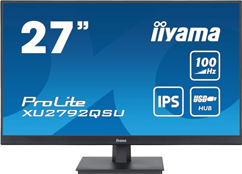 iiyama QHD IPS Computer Monitor 27 100Hz Built-in Speakers XU2792QSU-B6