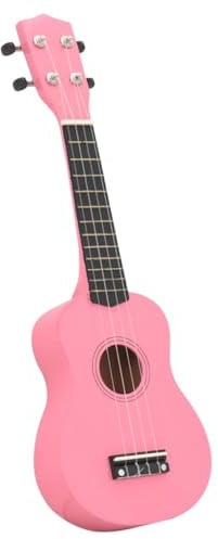 Generico Set Ukulele Soprano con Borsa per Bambini Rosa 21,Rosa,0.8kg,70148