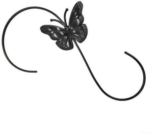 Lot de 3 crochets en S en métal pour mangeoire à oiseaux et pot de fleurs à suspendre à l'extérieur, construit avec revêtement de protection résistant à la rouille