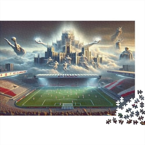 Futuristic City Jigsaw Puzzle 1000 Piece Jigsaw Puzzle Football Stadium for Adults Puzzle Game for Family Relaxing Gift 70x50cm/1000pcs