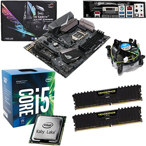 Components4All INTEL Kaby Lake Core i5 7500 3.4Ghz CPU (Turbo 3.8Ghz), ASUS ROG Strix Z270F Gaming Motherboard & 8GB 3000Mhz Corsair DDR4 RAM Pre-Built Bundle